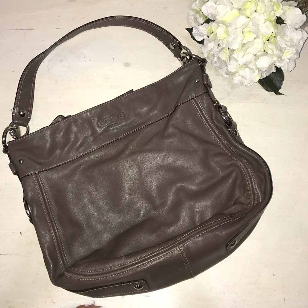 Coach Zoe Convertible Leather Bag