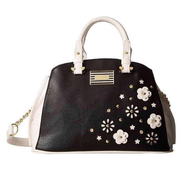 Betsey Johnson Budding Flowers Satchel - Picture 2 of 8