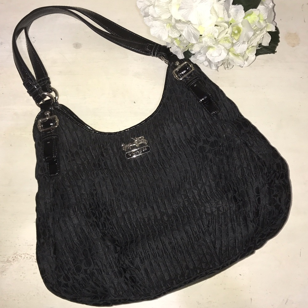 Coach Madison Gathered Signature Maggie Bag