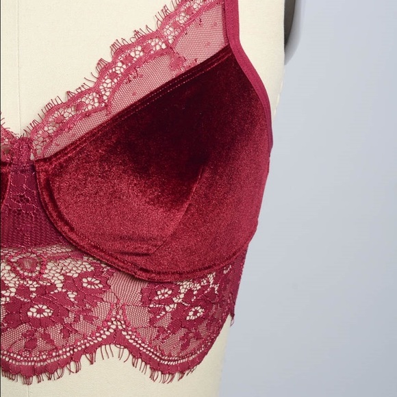 C A M I - velvet and lace - Picture 2 of 7