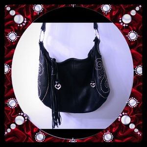 Ravishing "Brighton" Leather Hobo Shoulder Bag