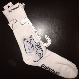 Rip N Dip kitty socks NWT