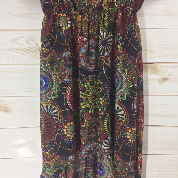 💛 CLEARANCE 💛 Multi Color High Low Summer Dress - Picture 4 of 8