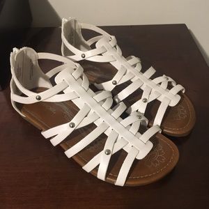 Girls size 3 white sandals