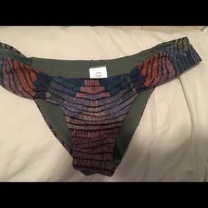 Mara Hoffman side ruched radial print bottom