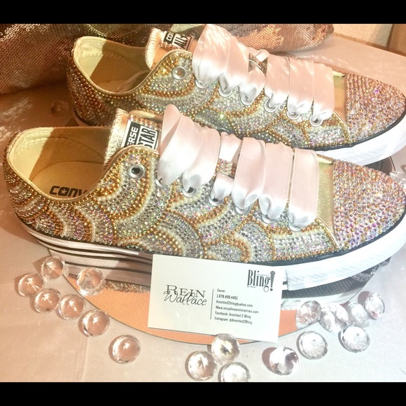 Custom Gold Bling Converse - Picture 4 of 4