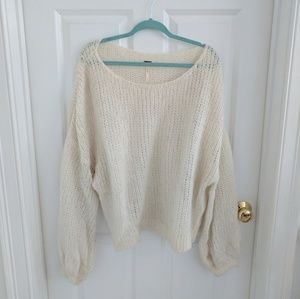Free People Open-Knit Sweater