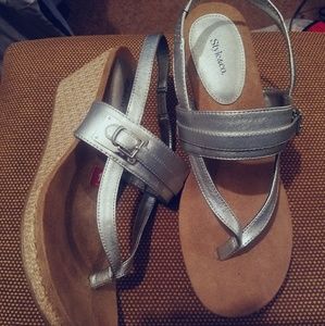 Wedge Heels Silver