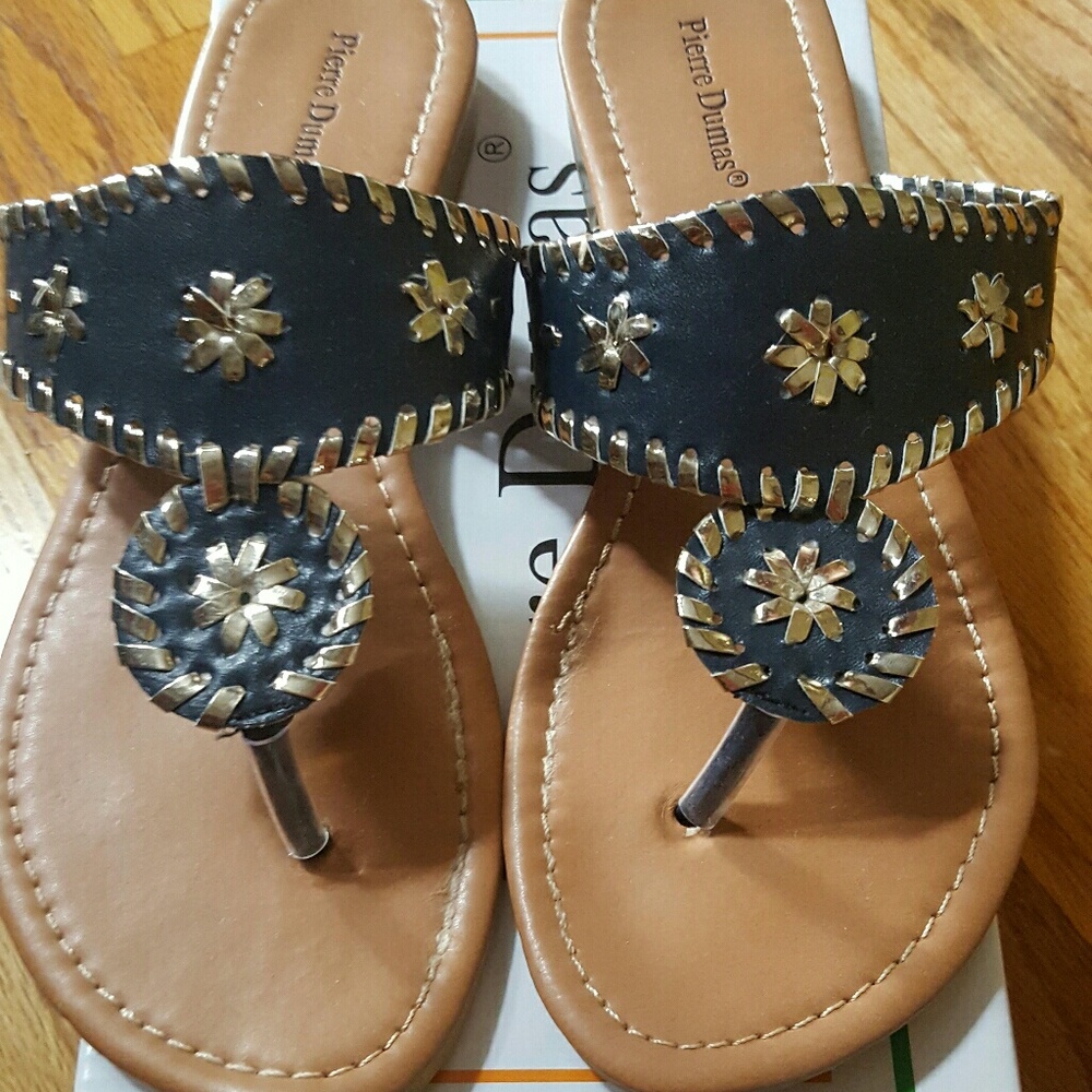 Jack Rogers Look alikes Navy Gold