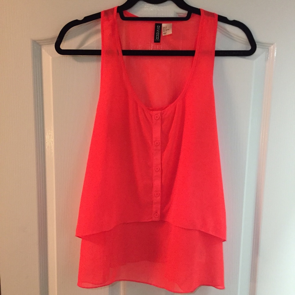 H&M Bright Coral Top