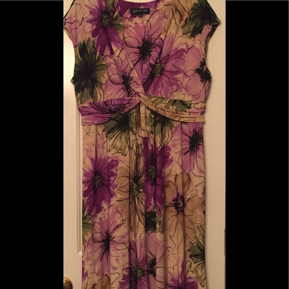 Cap Sleeve Floral Dress