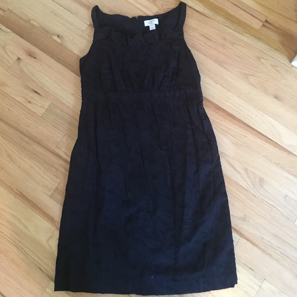 Women's navy empire waistdress