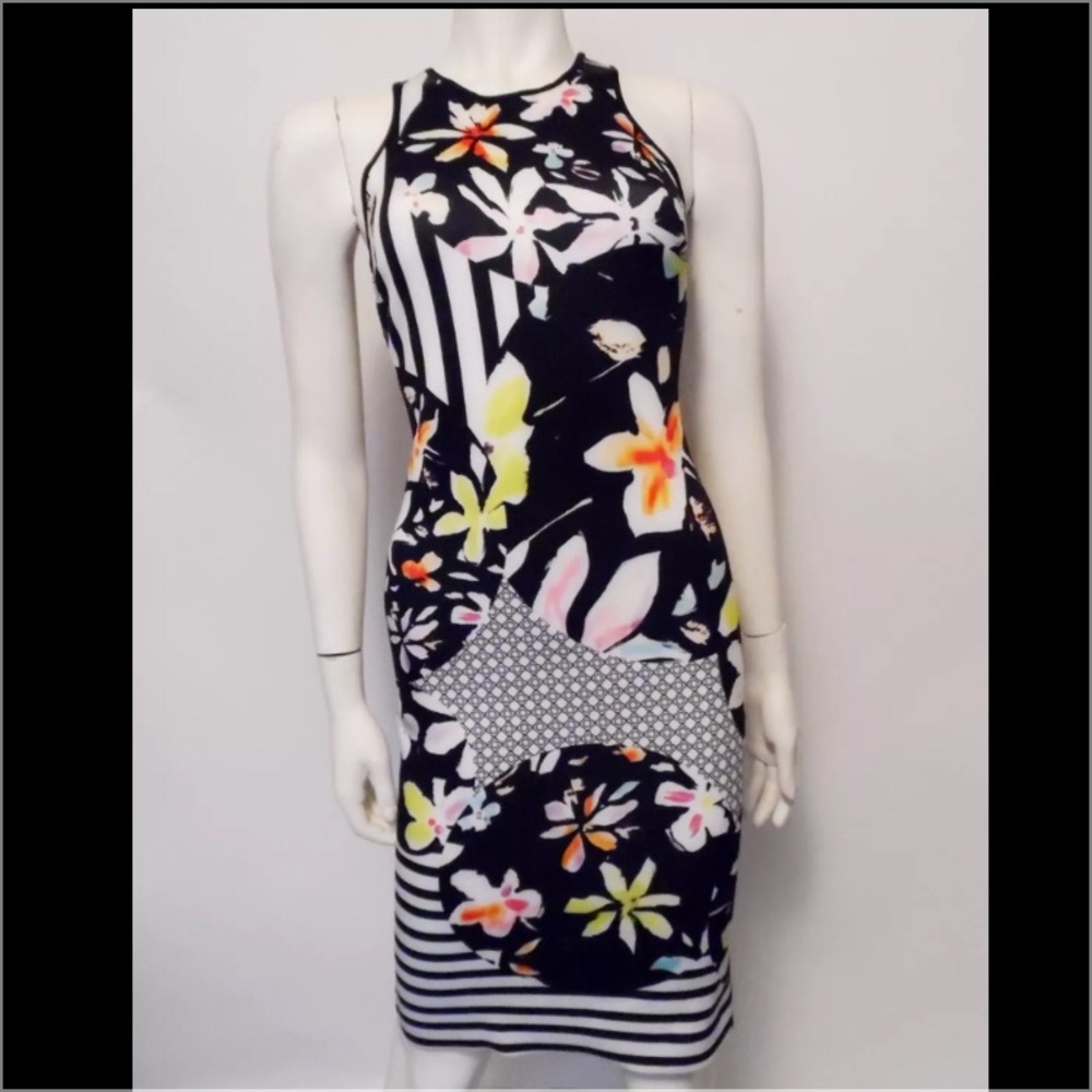 Clover Canyon Floral Discs Dress size S.  NWT