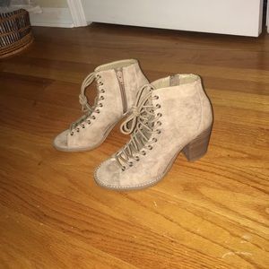 Mossimo Tie-Up Suede Booties