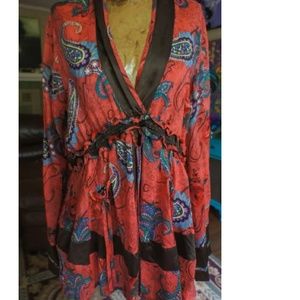 Johnny Was peasant blouse large