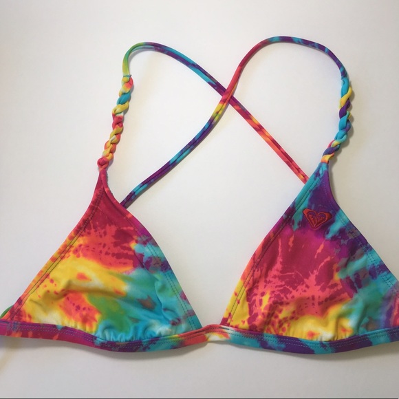 Roxy Other - Roxy Tye Dye Triangle Bikini Top S