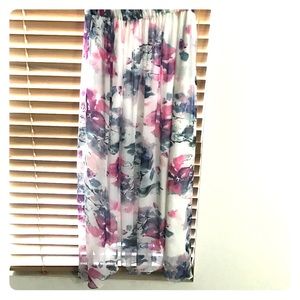 Zara floral maxi skirt