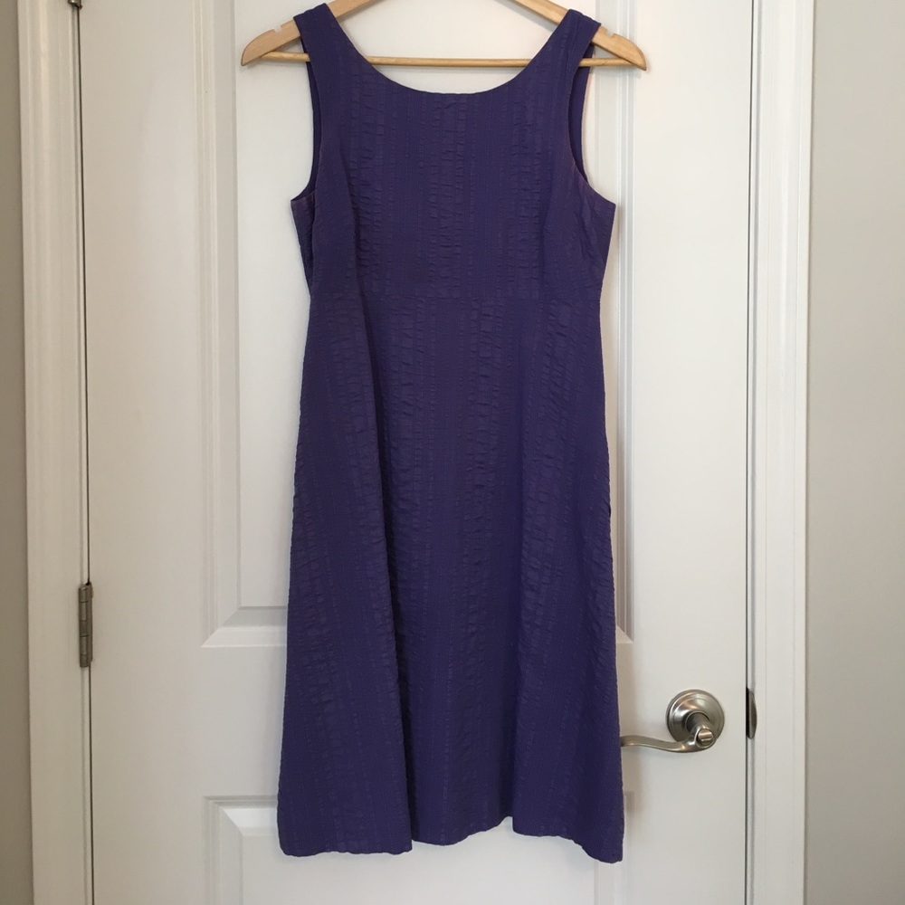 JCrew 💜 Seersucker dress