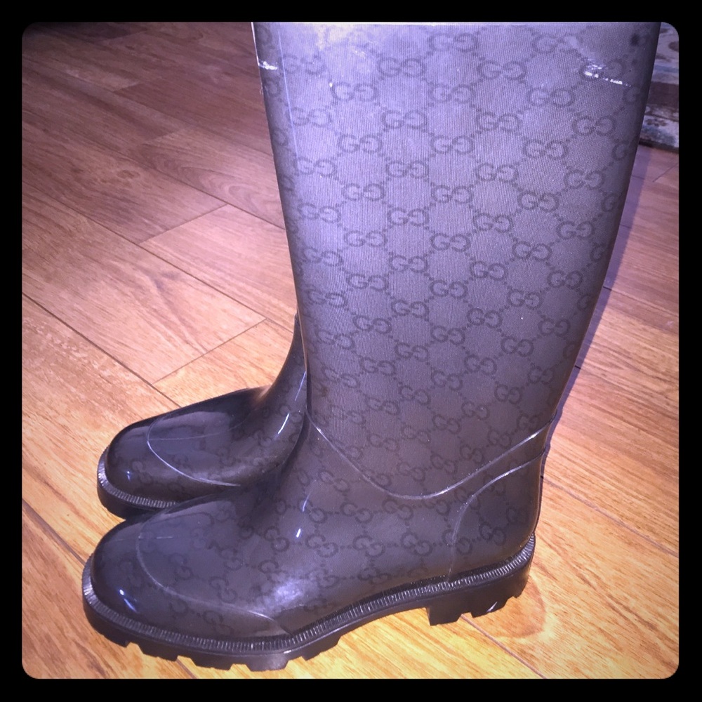 Gucci Edinburg GG Rain Boots