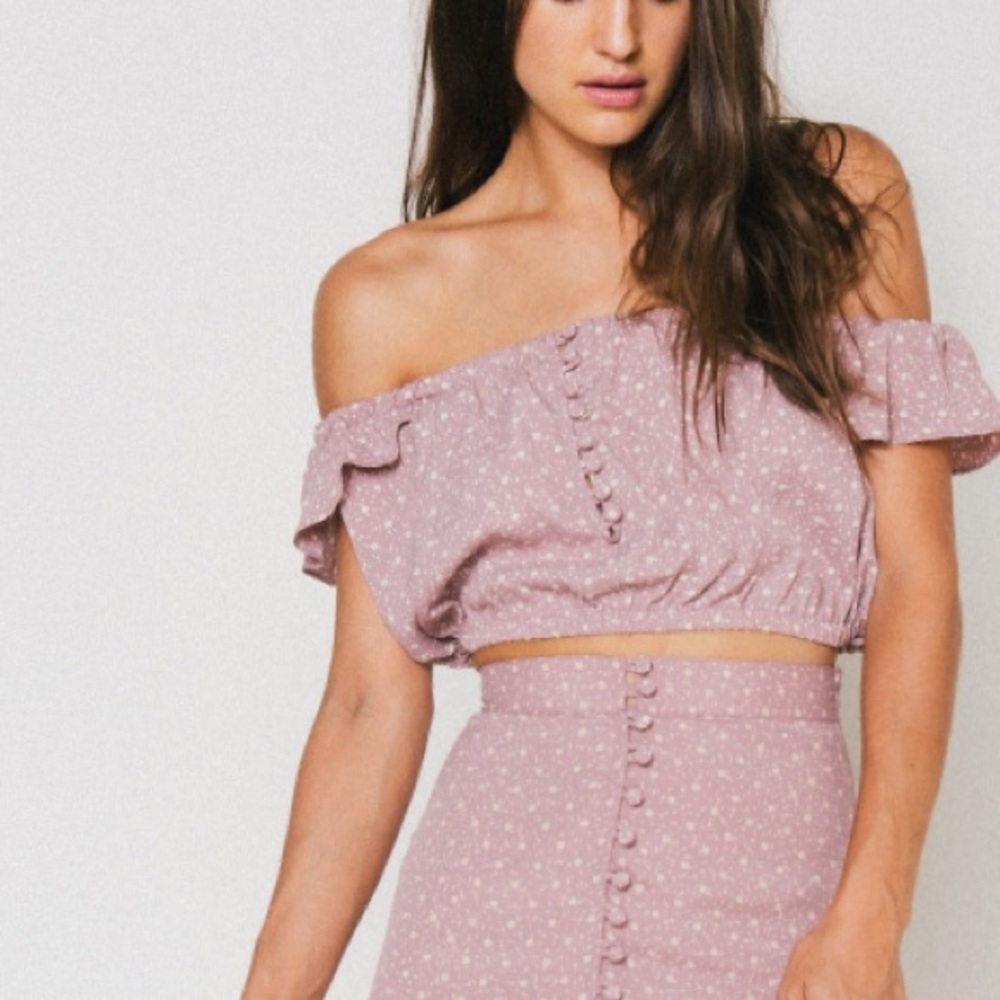 Flynn Skye Tori Top+Sophie Skirt Set Mauve Cluster