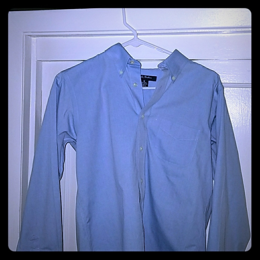 Brooks brothers blue dress shirt