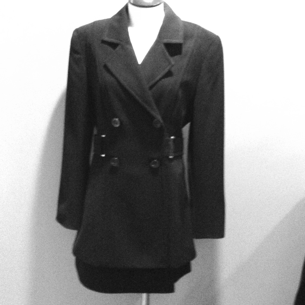 bebe black suit