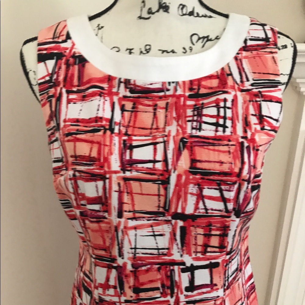 NWOT abstract print sleeveless dress