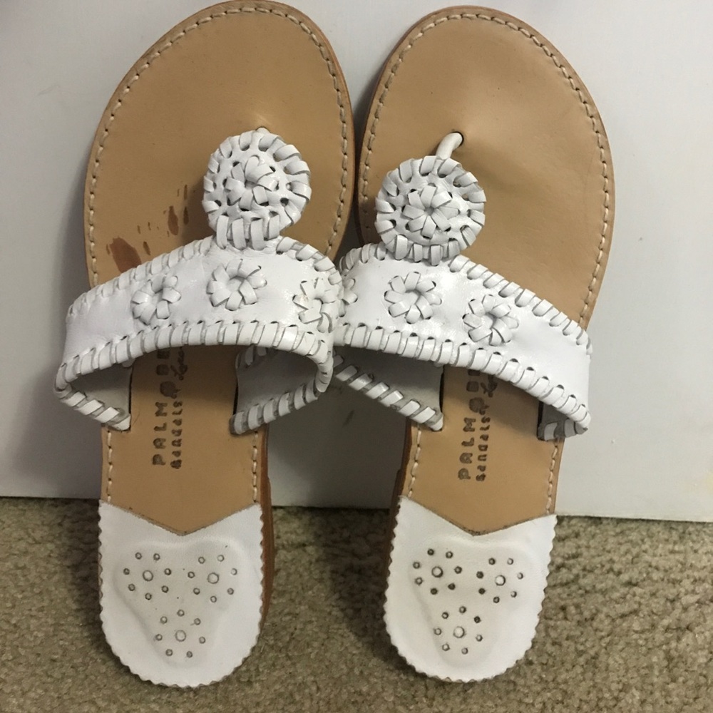 White Palm Beach Sandals