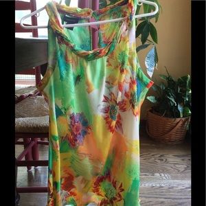 Silky tank style blouse