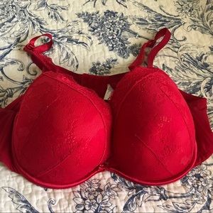 Cacique Red Lace Bra