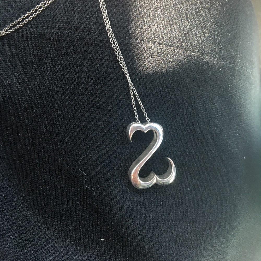 Open heart necklace