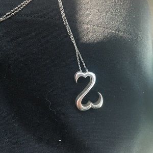 Open heart necklace