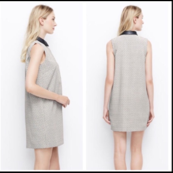 Ann Taylor Dresses & Skirts - Ann Taylor Dress with Leather Collar - M