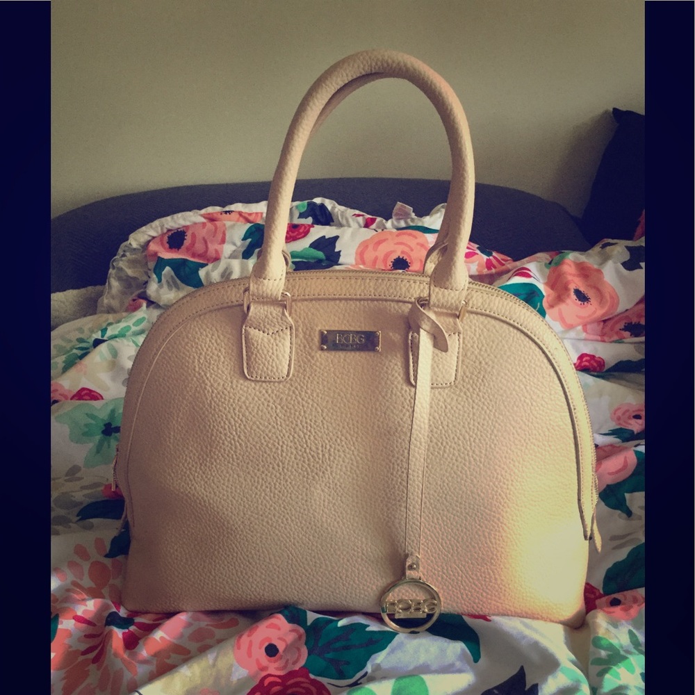 BCBG pale pink dome satchel