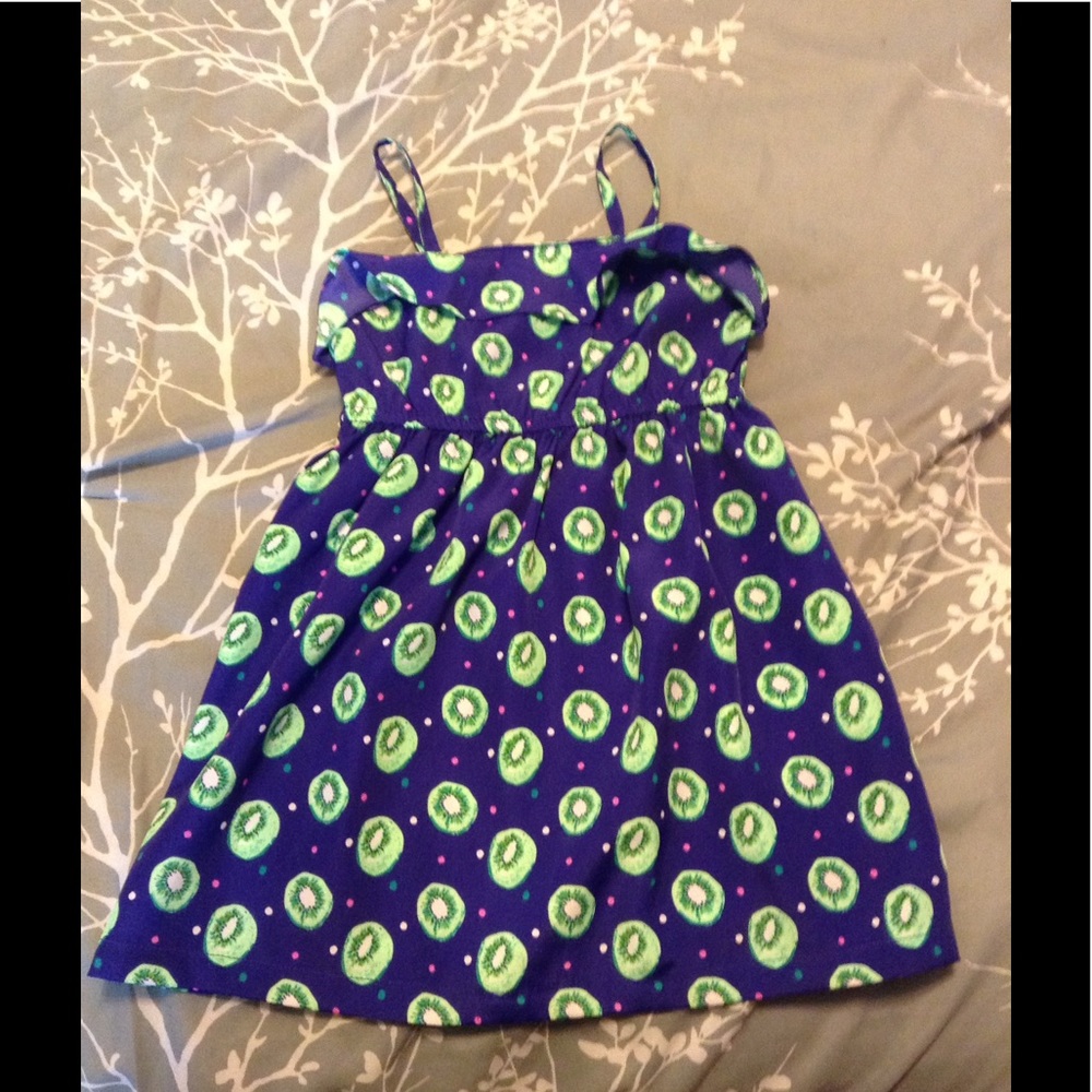 Kiwi print dress