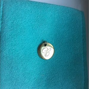 Tiffany Co gold disc