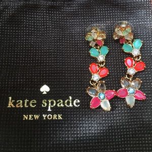 Colorful kate spade flower earrings