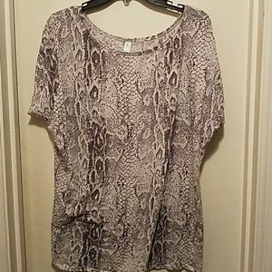 Victoria's Secret Snakeskin print top