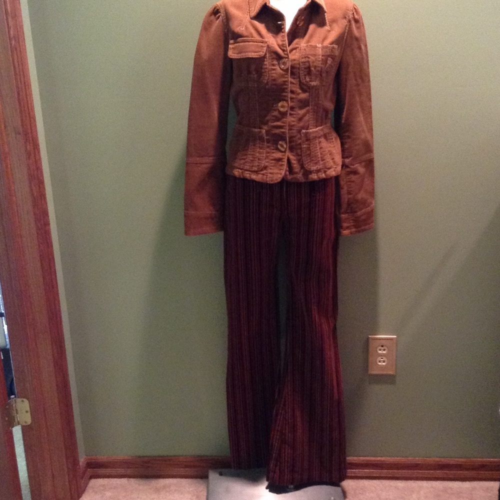 bebe corduroy jacket and pants