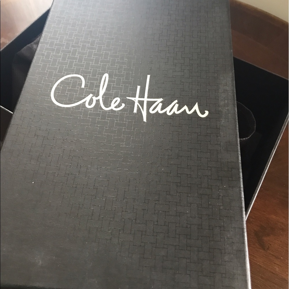 EUC Cole Haan black slides with Nike Air