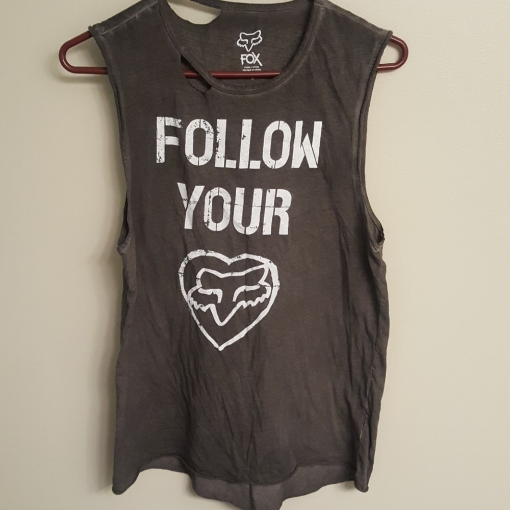Fox racing muscle cut tank top