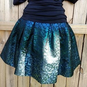 *Nanette Lepore* Sz 0 Sparkly Peacock Mermaid Full