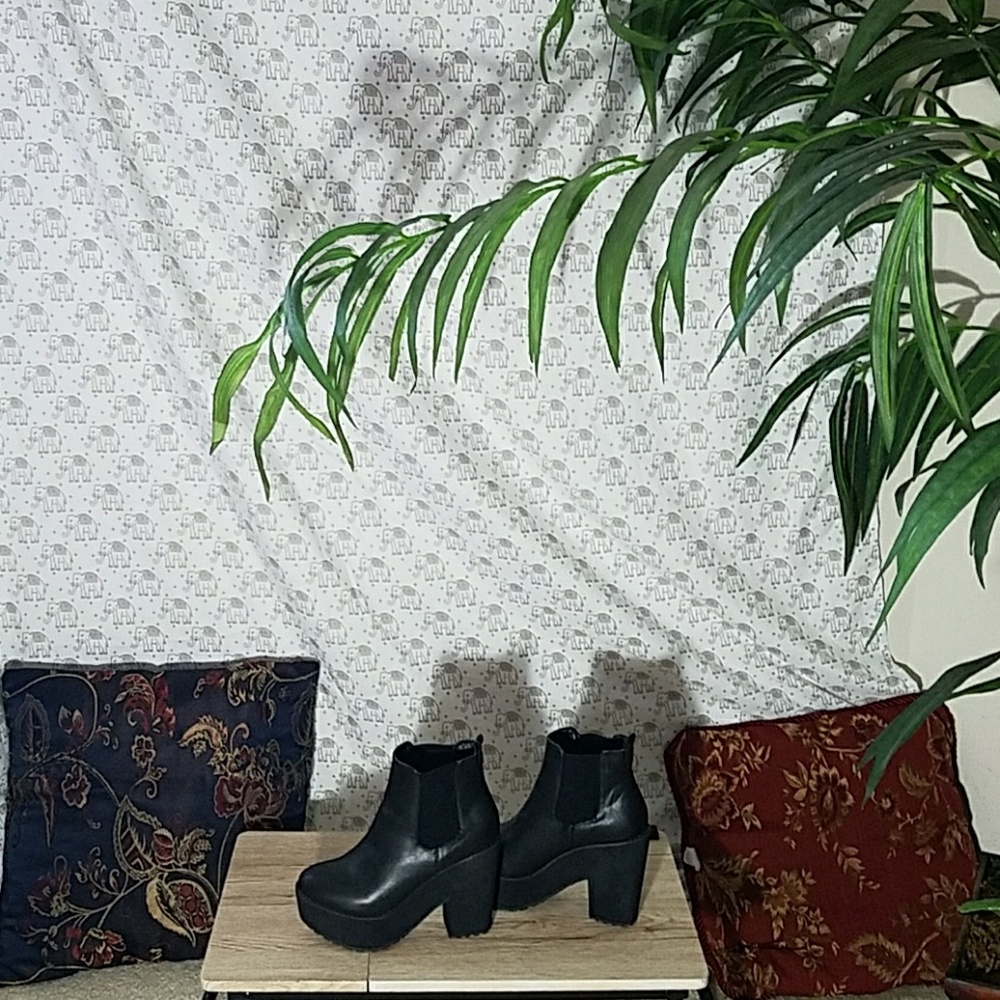 Chunky platform ankle boots