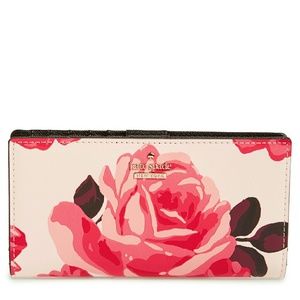 Kate Spade Cameron Street Roses Stacy Wallet
