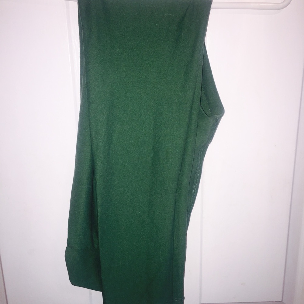 LulaRoe OS leggings BNWOT solid green