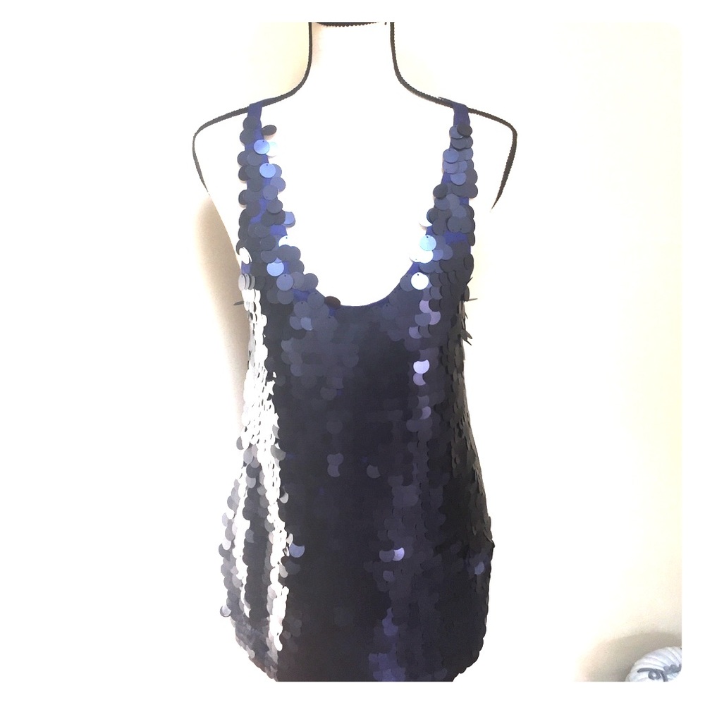 BDB by David Bitton Blue tank top size Medium
