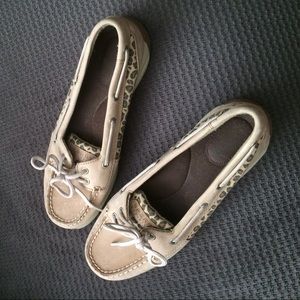 Cheeta Print Sperrys