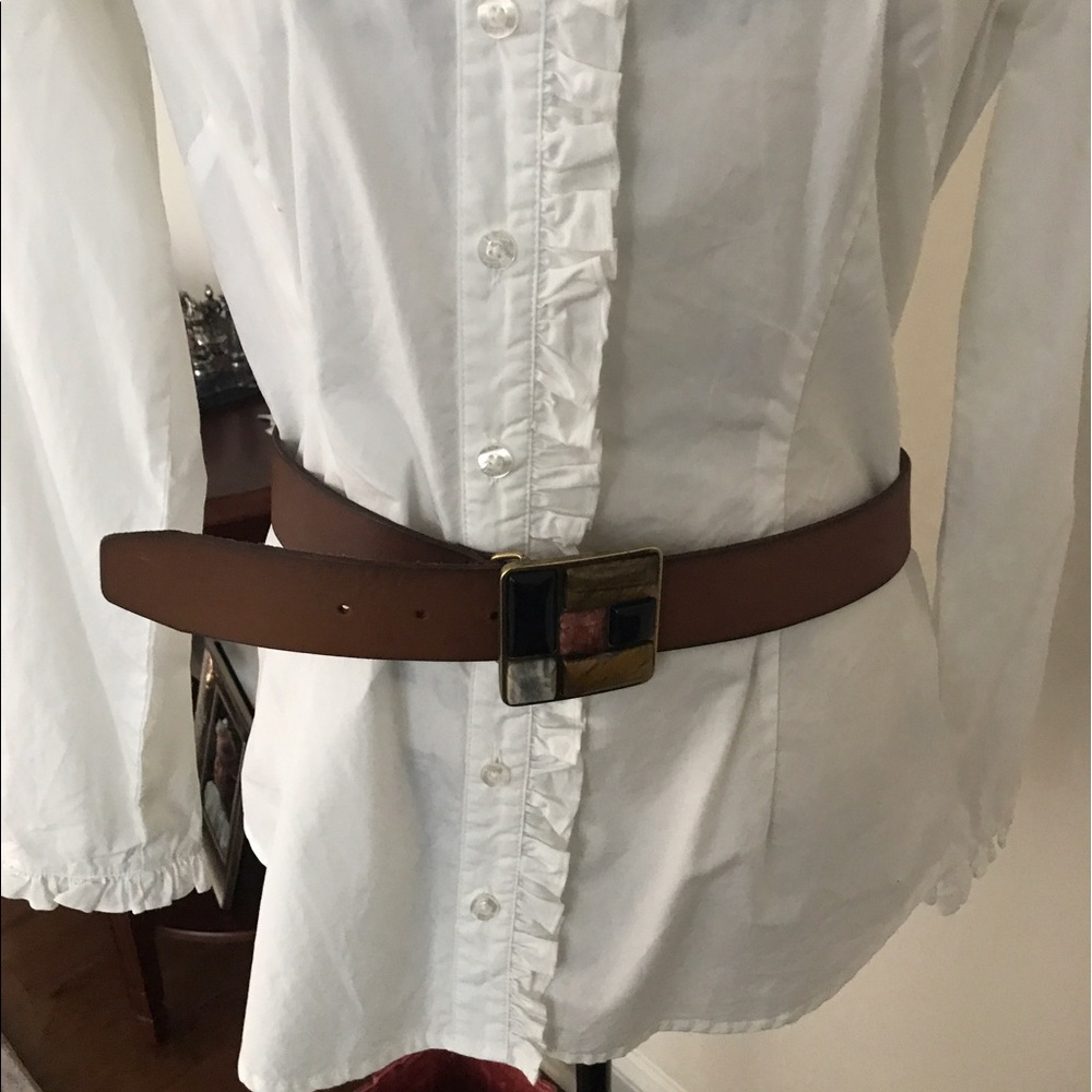 EUC Fossil leather belt