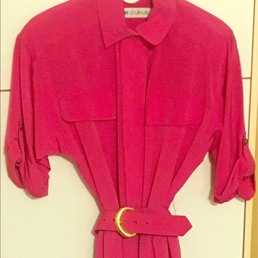 Vintage Ms Chaus dress in pink size 14