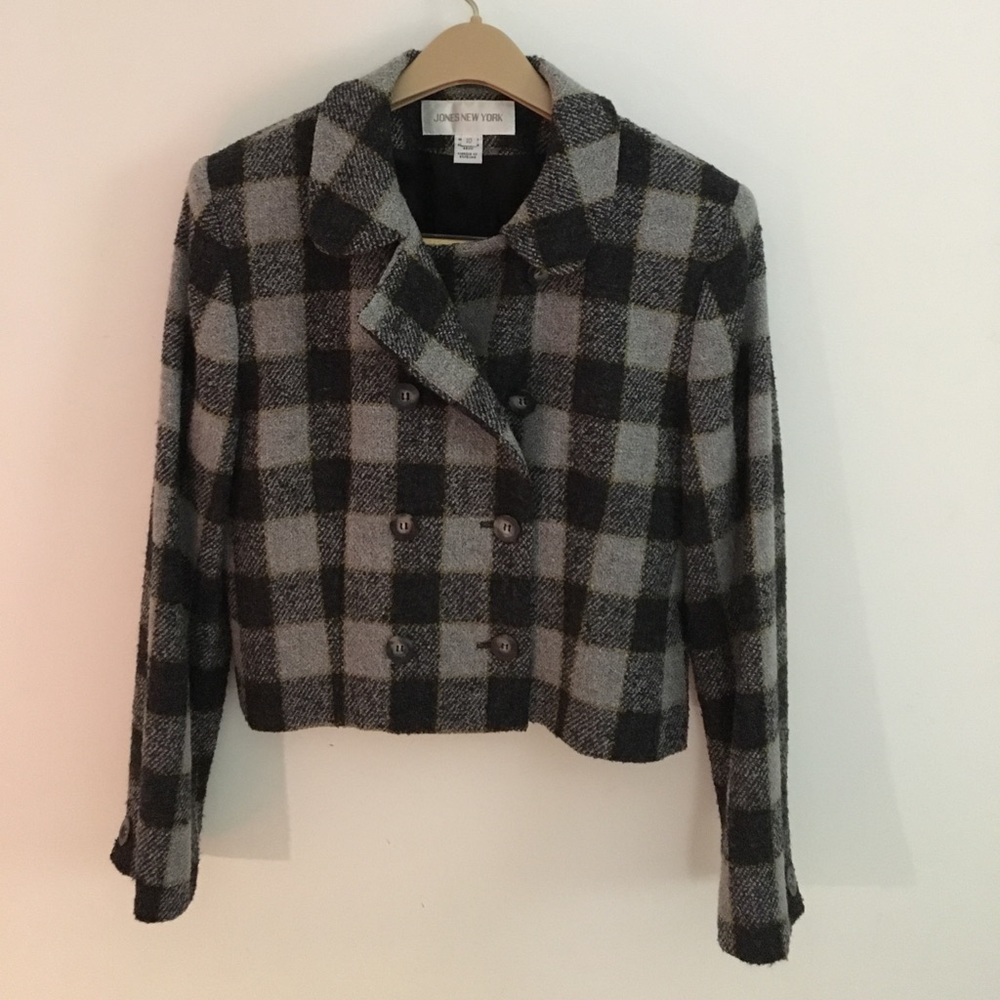 Double-breasted Jones of New York Wool Jacket.